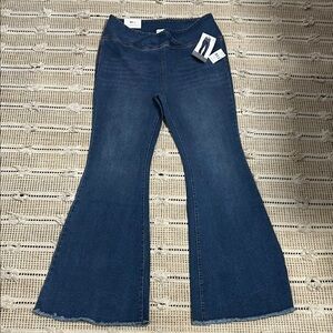Vanilla Star Blue Flare Wide Leg Jeans